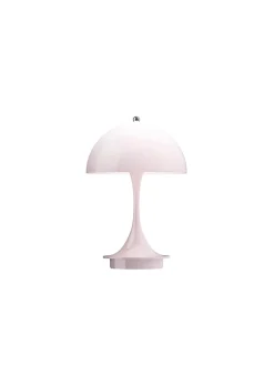 Panthella 160 Portable V3, opal pale rose af Verner Panton