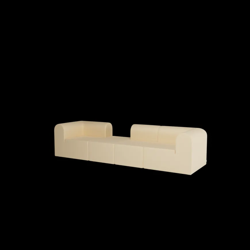 Paradigm 4-personers sofa med armlæn fra Montana