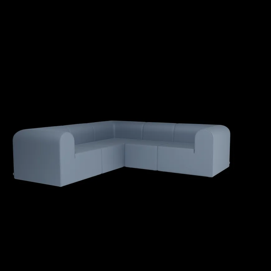 Paradigm 3-personers sofa med pouf venstre fra Montana