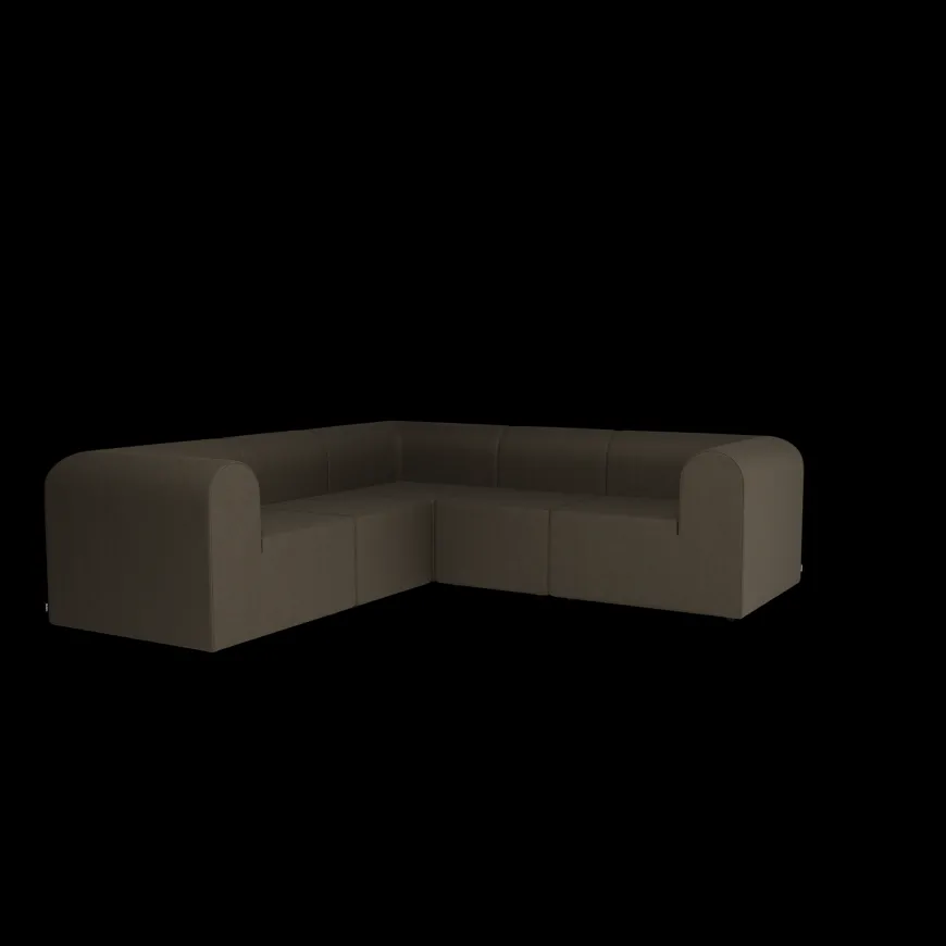 Paradigm 3-personers sofa med pouf venstre fra Montana