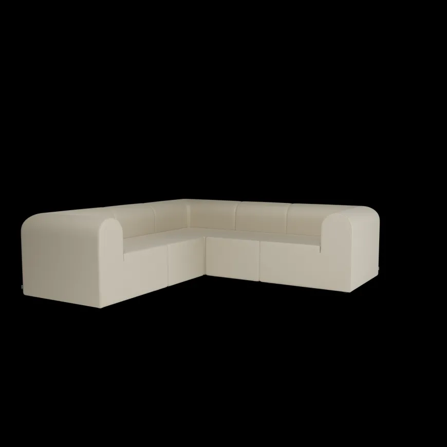 Paradigm 3-personers sofa med pouf venstre fra Montana