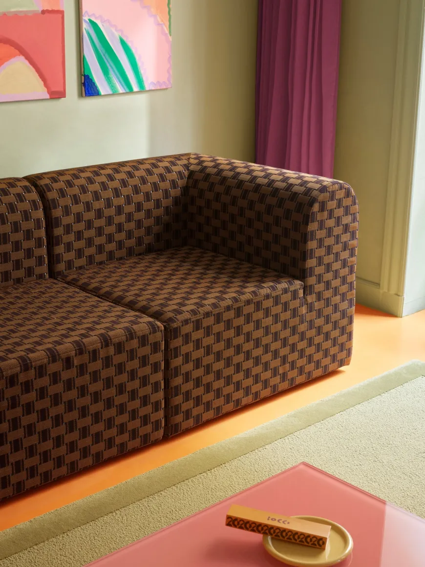 Paradigm 3-personers sofa med pouf venstre fra Montana