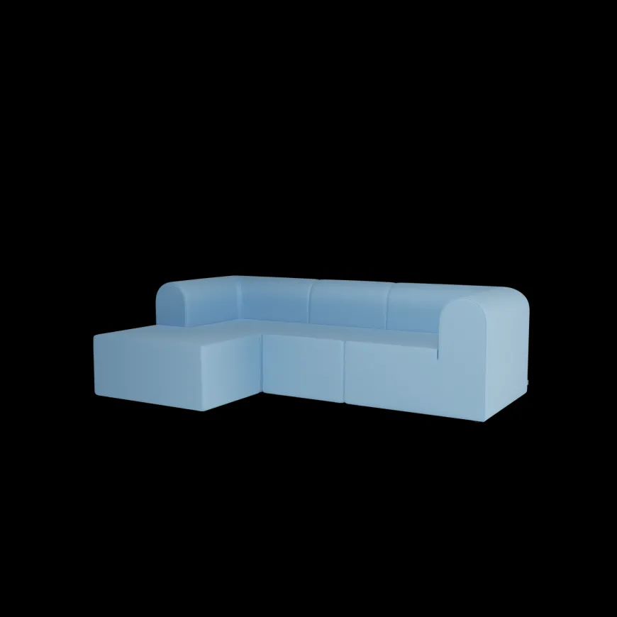 Paradigm 3-personers sofa med pouf venstre fra Montana