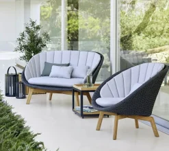 Peacock Loungestol, Soft Rope m/ben i teak fra Cane-line