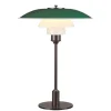 PH 3½-2½ Bordlampe, grøn af Poul Henningsen