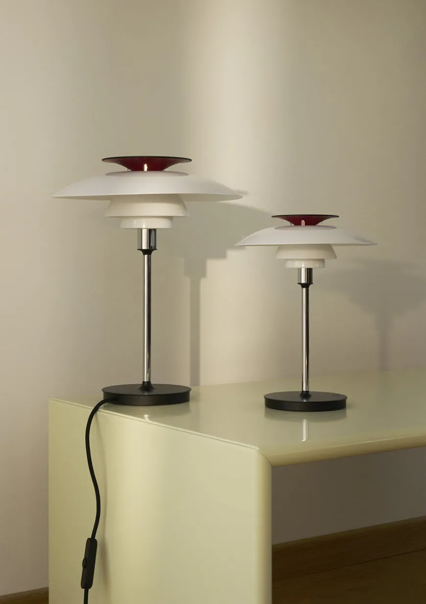 PH 80 Bordlampe, krom fra Louis Poulsen