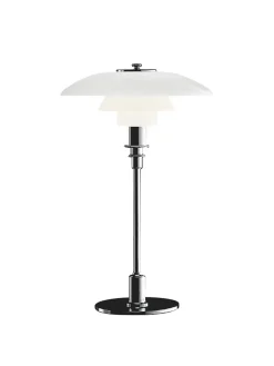 PH 2/1 Bordlampe, sort metalliseret fra Louis Poulsen