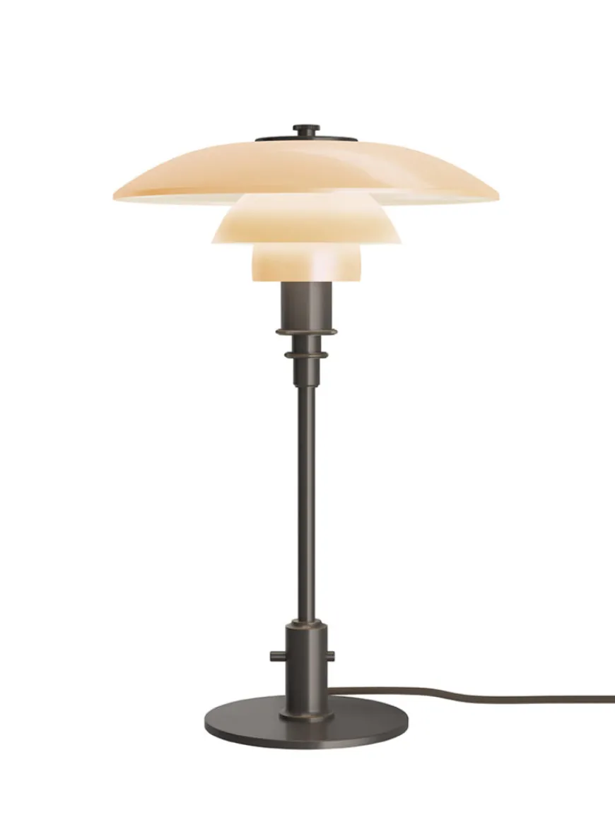 PH 3/2 Bordlampe, sort metalliseret fra Louis Poulsen