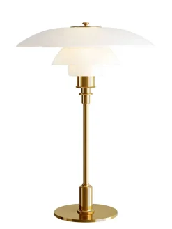 PH 3½-2½ Glas Bordlampe, højglansforkromet fra Louis Poulsen