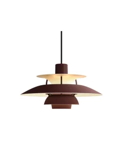 PH 5 Mini Pendant, Monochrome Burgundy af Poul Henningsen