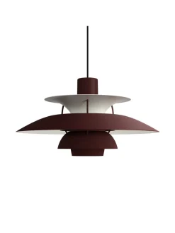 PH 5 Pendant, Monochrome Burgundy af Poul Henningsen