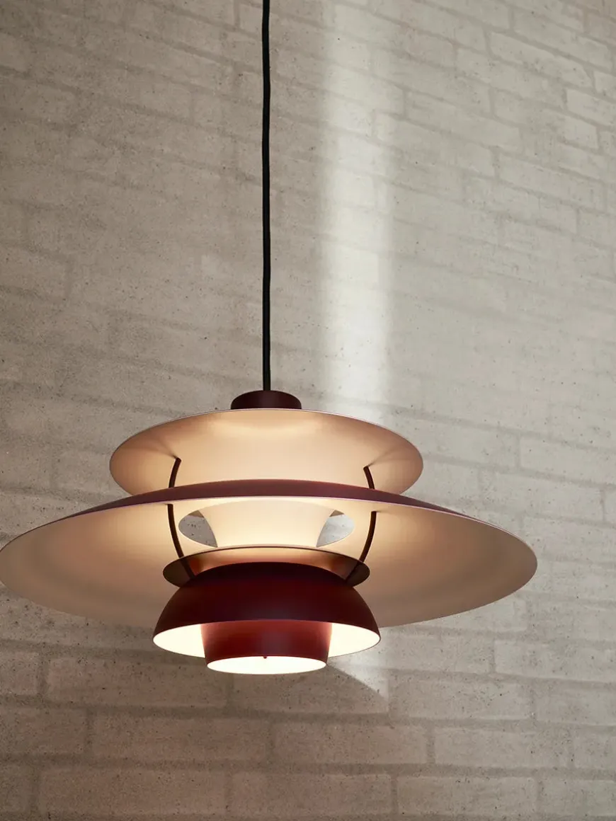 PH 5 Pendant, Monochrome Burgundy af Poul Henningsen