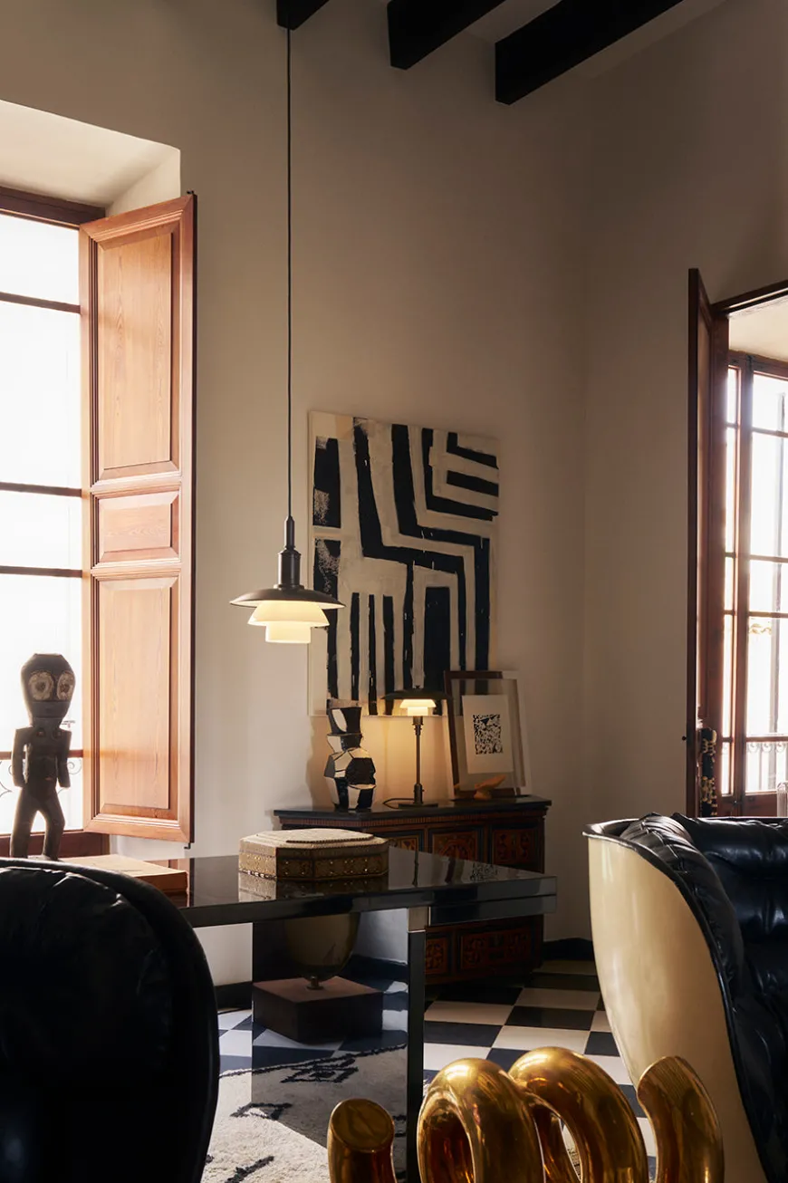 PH 3/3 pendel, messing/opalt glas, limited edition 2022 af Poul Henningsen