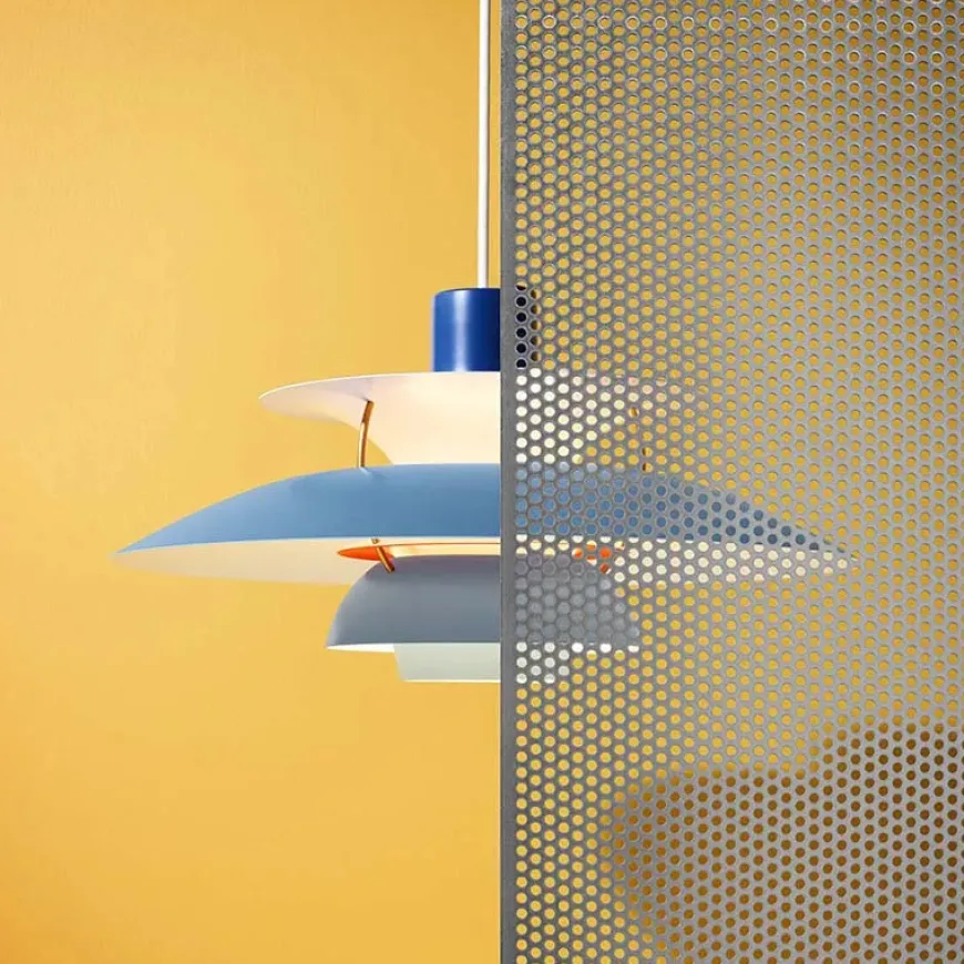 PH 5 pendel, Pastel Blue Rose Peach af Poul Henningsen