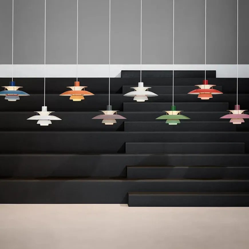 PH 5 pendel, Pastel Blue Rose Peach af Poul Henningsen