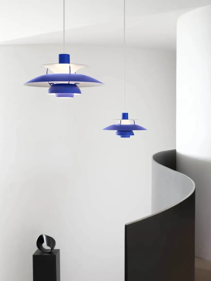 PH 5 pendel, Pastel Blue Rose Peach af Poul Henningsen