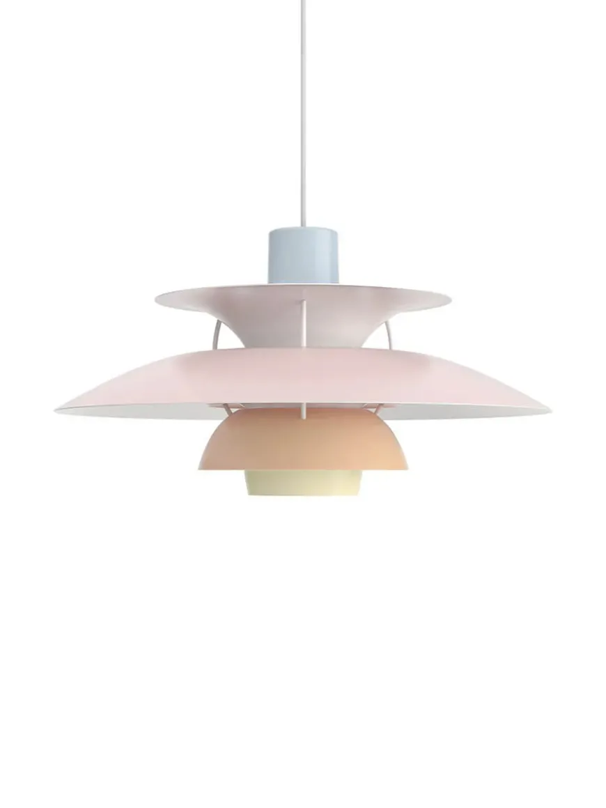 PH 5 pendel, Pastel Blue Rose Peach af Poul Henningsen