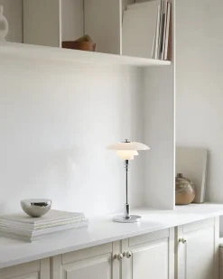 PH 2/1 Portable Bordlampe, krom fra Louis Poulsen