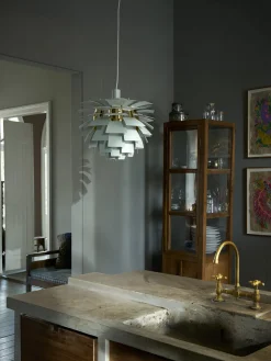 PH Artichoke i Sandblæst Glas fra Louis Poulsen