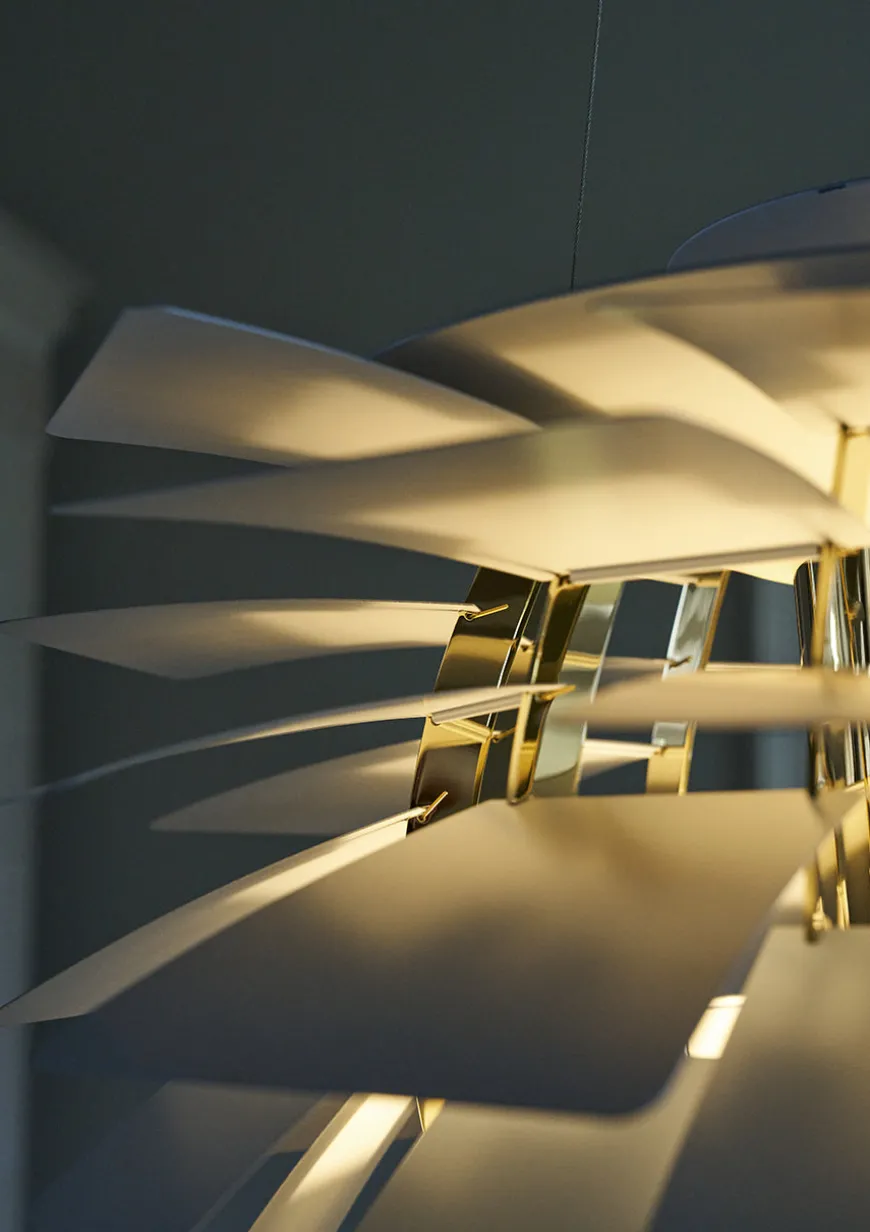 PH Artichoke Soft White/Brass fra Louis Poulsen