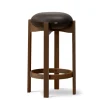 Pioneer Bar Stool, smoked oak/primo 86 fra Fredericia Furniture