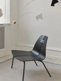 PK23 Lounge Chair, black/steel af Poul Kjærholm