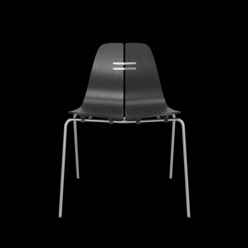 PK3 spisebordsstol, sort ask af Poul Kjærholm