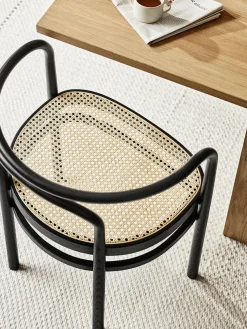 PK15 Stol, sortfarvet ask af Poul Kjærholm