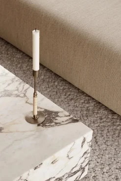 Plinth Low Rose Calacatta Viola marmor fra Audo Copenhagen