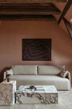 Plinth Low Rose Calacatta Viola marmor fra Audo Copenhagen