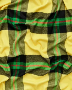 Queen blanket - Scottish green tartan fra Magniberg