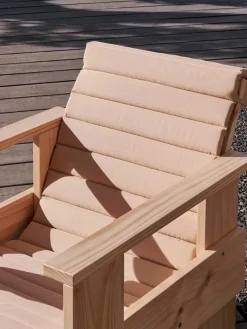 Quilted sædehynde til Crate Loungechair, Sky Grey fra Hay