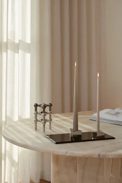 Reflect Lysestage, sort krom fra STOFF Nagel