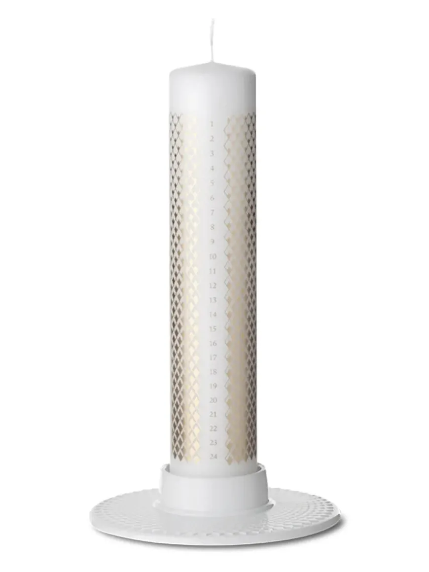 Rhombe Bloklysestage fra Lyngby Porcelæn