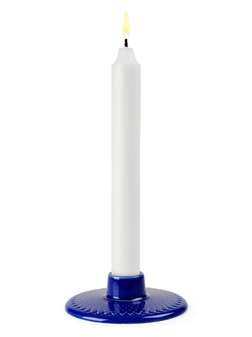 Rhombe Kronelysestage fra Lyngby Porcelæn