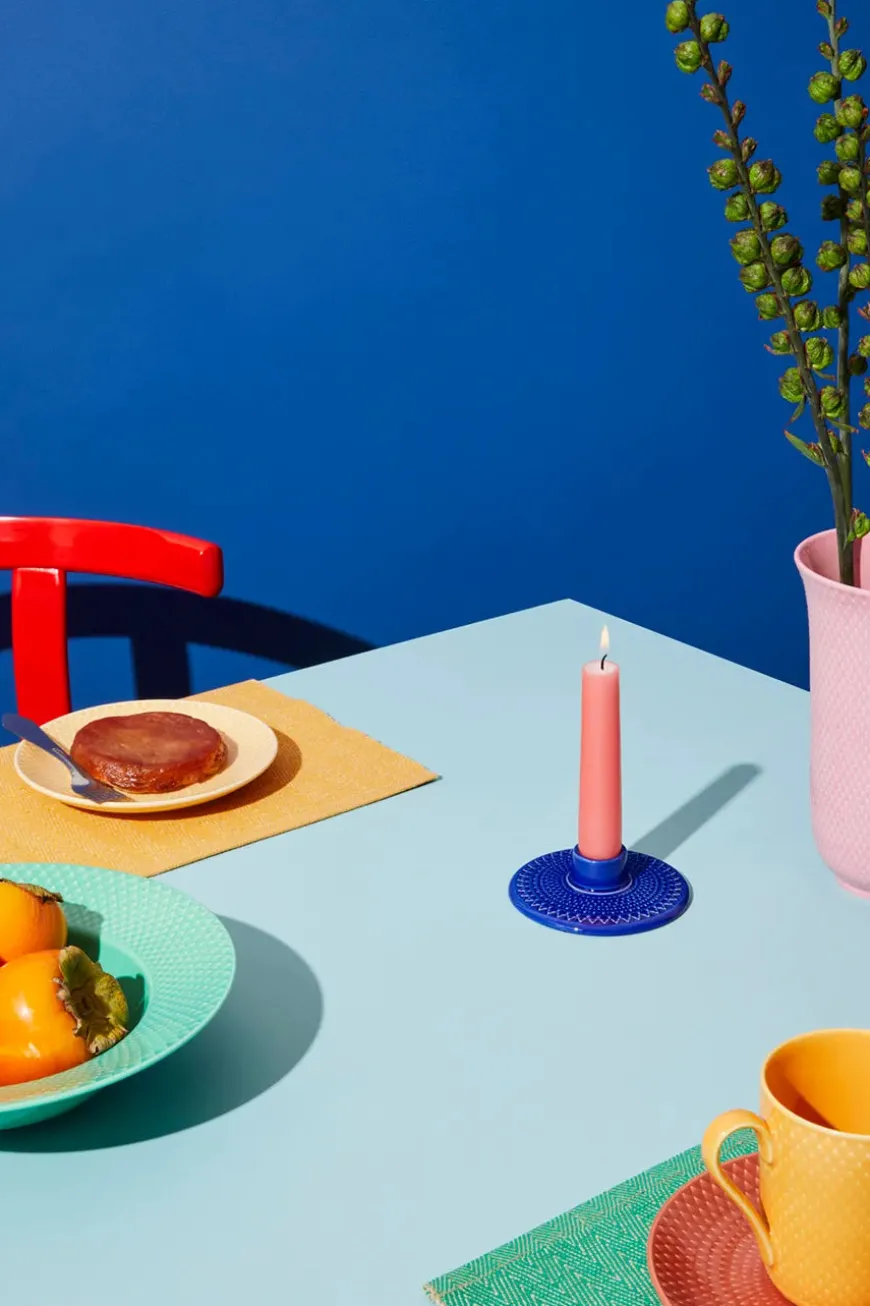 Rhombe Kronelysestage fra Lyngby Porcelæn