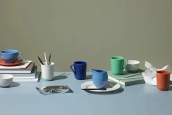 Rhombe krus m. hank, rosa fra Lyngby Porcelæn