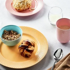 Rhombe krus, mørk blå fra Lyngby Porcelæn