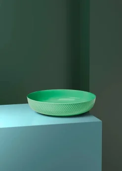 Rhombe serveringsskål, hvid fra Lyngby Porcelæn