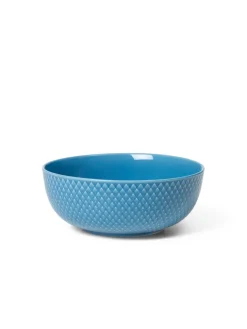 Rhombe skål, mørk blå Ø22 cm fra Lyngby Porcelæn