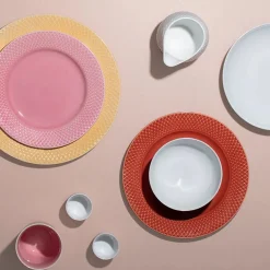 Rhombe tallerken, blå Ø27 cm fra Lyngby Porcelæn