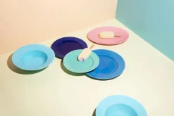 Rhombe tallerken, blå Ø27 cm fra Lyngby Porcelæn