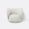 Rico Lounge Chair, bouclé i off-white fra Ferm Living