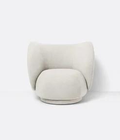 Rico Lounge Chair, bouclé i off-white fra Ferm Living