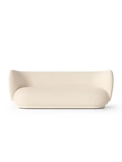 Rico Sofa 3 Bouclé, off-white fra Ferm Living