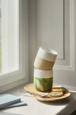 Riflet Contrast Marble Krus Green Grass fra Royal Copenhagen