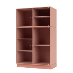 Ripple III Vitrineskab, inkl. sokkel fra Montana