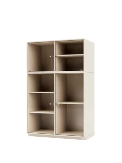 Ripple III Vitrineskab, inkl. sokkel fra Montana