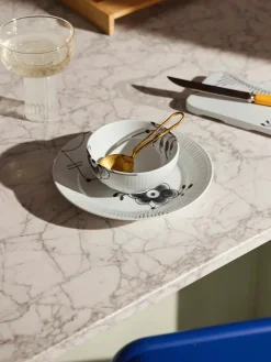 Royal Copenhagen Blå Mega Riflet, tallerken 19 cm mønster 6