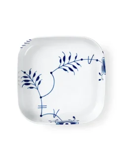 Royal Copenhagen Blå Mega Riflet, firkantet ovnfast fad 25 x 25cm